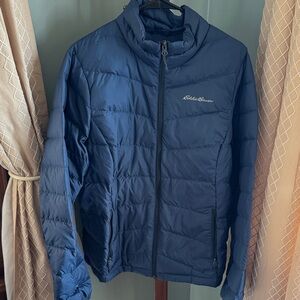 Eddie Bauer Women’s Dark Blue Packable Puffer Jacket